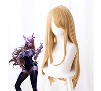 LOL KDA Ahri Cosplay Peluca Star Guardian Ahri Pelo Sintético Halloween Carnaval Anime Disfraz Pelucas Talla Única