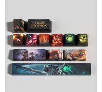 LOL - Kit de 12 tapas de teclas, PBT OEM Profile Dye Sublimation Disposición para teclado mecánico Gamer, para jugadores de PC (Miss Fortune)