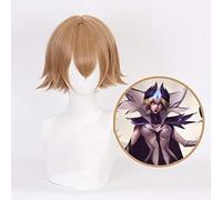 Lol Skin Leblanc The Deceiver Corto Rubio Marrón Pelo Sintético Cosplay Peluca De Disfraz Pelucas De Fiesta De Halloween Kuqx9514