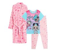 LOL Surprise - Albornoz y pijama a juego de 3 piezas para niñas
