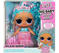 Lol Surprise Big Baby Hair Muñeca Splash Queen De 28cm Con Sorpresa Y Accesorios
