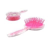 LOL Surprise - Cepillo de pelo con purpurina con cabeza rellena de purpurina y cerdas rosas