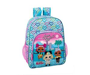 LOL Surprise Equipaje- Equipaje para niños Heart Mochila Grande Adaptable a Carro, Multicolor, Única