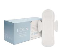 LOLA Almohadillas de algodón orgánico, 36 unidades, almohadilla ultrafina con alas, almohadillas de algodón orgánico para mujeres, productos aprobados por la HSA FSA, cuidado femenino, regular