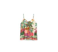 Lola Casademunt Top crema / verde / naranja / rosa XL EUR