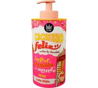 Lola Cosmetics Crema sin aclarado para peinar el cabello rizado Happy Curl con chocolate 450g