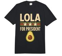 Lola For President Funny Aguacate Food Humor Comfort Colors Adult Heavyweight T-Shirt