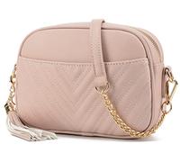 lola mae bolsa cruzada acolchada, diseño de moda, bolso de hombro, Rosa (Blush Light), Small