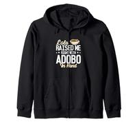 Lola me crió bien con Adobo en la mano divertidos amantes del Adobo Sudadera con Capucha