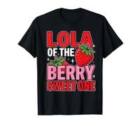 Lola of The Berry Sweet One Strawberry Birthday Matching Camiseta