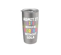 LOLA Personalized Name Funny Cute Custom LOLA Name Vaso térmico de acero inoxidable de doble pared