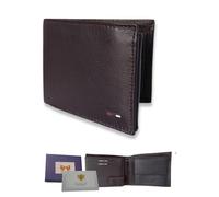 Lola Sale Cartera de Piel para Hombre con Monedero | Tarjetero de Cuero | Billetera Gran Capacidad 9 Ranuras, 2 Compartimentos para Billetes y Monedero con Tarjeta RFID incluida. (Marron.BA.0042)