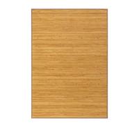 LOLAhome Alfombra de bambú Marrón Claro de 140x200 cm, Antideslizante, Anti Manchas, Resistente a la Humedad, para Salón, Dormitorio, Cocina, Baño, Pasillo, Garaje