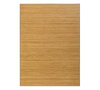 LOLAhome Alfombra de bambú Marrón Claro de 180x250 cm, Antideslizante, Anti Manchas, Resistente a la Humedad, para Salón, Dormitorio, Cocina, Baño, Pasillo, Garaje