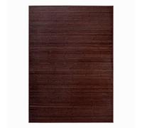 LOLAhome Alfombra de bambú Marrón Oscuro de 180x250 cm, Antideslizante, Anti Manchas, Resistente a la Humedad, para Salón, Dormitorio, Cocina, Baño, Pasillo, Garaje