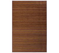 LOLAhome Alfombra de bambú Marrón y Natural de 200x300 cm, Antideslizante, Anti Manchas, Resistente a la Humedad, para Salón, Dormitorio, Cocina, Baño, Pasillo, Garaje