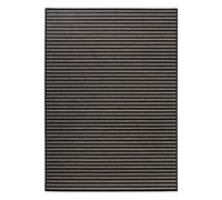 LOLAhome Alfombra de bambú Negra de 180x250 cm, Antideslizante, Anti Manchas, Resistente a la Humedad, para Salón, Dormitorio, Cocina, Baño, Pasillo, Garaje