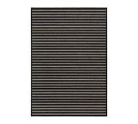 LOLAhome Alfombra de bambú Negro de 140x200 cm, Antideslizante, Anti Manchas, Resistente a la Humedad, para Salón, Dormitorio, Cocina, Baño, Pasillo, Garaje