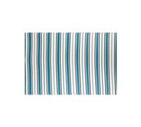 LOLAhome Alfombra jardín Rayas Milos sostenible de Polipropileno Trenzado Azul de 140x200 cm