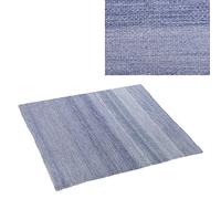 LOLAhome Alfombra para Exteriores Trenzada a Mano de Pet reciclable, Resistente al Agua, Resistente a la Intemperie, fácil Limpieza, para balcón, Exterior, terraza y jardín (Azul índigo, 230x160)