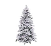 LOLAhome Árbol de Navidad Artificial con 272 Ramas con Nieve Blanco y Verde de PVC y PE de 150 cm