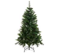 LOLAhome Árbol de Navidad Artificial de Ramas Verdes Desmontables 120cm 150cm 180cm 210cm, de PVC difícilmente inflamable, con Soporte Desmontable. Gran Realismo (210 cm y 989 Ramas)