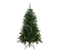 LOLAhome Árbol de Navidad de 150 cm, Artificial de 329 Ramas Verdes Desmontables, de PVC difícilmente inflamable, Incluye Soporte Desmontable. Gran Realismo
