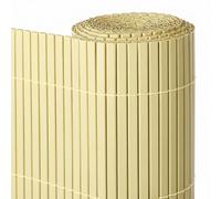 LOLAhome Cañizo PVC de Doble Cara Beige 3x2 metros | Resistente 1.200 gr/m2, Decorativo y Fácil Instalación | Alta Privacidad y Ocultación para Valla, Jardín, Balcón o Terraza
