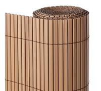 LOLAhome Cañizo PVC de Doble Cara Marrón 3x1 metros | Resistente 1.200 gr/m2, Decorativo y Fácil Instalación | Alta Privacidad y Ocultación para Valla, Jardín, Balcón o Terraza