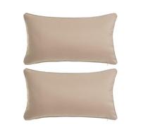 LOLAhome | Cojines sofá con Relleno Incluido | Set de 2 Cojines de 50x30 cm | Tela de loneta Beige| Cojín Decorativo Rectangular Cama o sofá | Decoración habitación o salón
