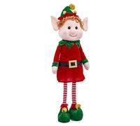 LOLAhome Elfo con piernas largas de Tela Rojo de 70 cm -