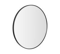 LOLAhome Espejo de Pared Redondo con Borde de Aluminio Negro de Estilo Moderno y Sencillo Adecuado para Decoración, Recibidor, Baño, Dormitorio, Tocador y Vestidor