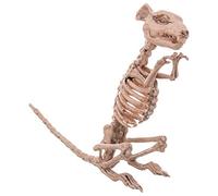 LOLAhome Esqueleto de Rata de Halloween Beige de 28x33x9 cm