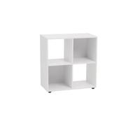 LOLAhome Estantería Cubo de 4 Huecos Color Blanco de 60x60 cm