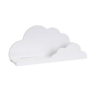 LOLAhome Estantería Flotante Infantil Blanca con Forma de Nube para Pared | Estante Infantil diseño Nube Blanco de 60 cm