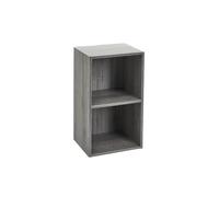 LOLAhome - Estantería Librería Cubo con 2 Estantes de Tablero de Laminado Color Gris de 54x30x24. Mueble para Despacho, Librería, Dormitorio o Despensa. Soporta 10 kg. Requiere Montaje