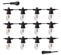 LOLAhome Guirnalda Luces Exterior 5 Metros y 12 Leds 1. 5W, 3. 000K, 1