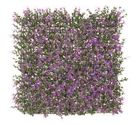 LOLAhome Jardín Vertical Artificial Estilo Lavanda | 1 Panel de 50x50 cm | PVC: 5 años protección UV | Realista y Elegante, Fácil instalación | para Interior y Exterior | Jardín Vertical