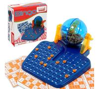 LOLAhome Juego de Bingo Clásico Familiar: 48 cartones, 90 Bolas numeradas, Educativo y Divertido, Ideal para Fiestas, Noches de Juegos y Viajes