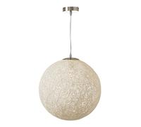 LOLAhome Lámpara de diseño minimalista blanca de metal para salón Fantasy