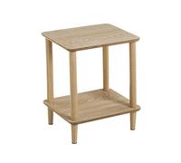 LOLAhome Mesa Auxiliar de Madera de Pino nórdica Beige de 47x34x40 cm