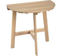 LolaHome Mesa de jardín plegable Nina semicircular de madera acacia natural