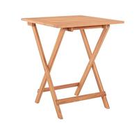 LOLAhome Mesa de jardín Resistente y Plegable Cuadrada de 60x60x72 cm, para 2-4 Personas | De Madera natual sostenible de Acacia con FSC | para Exterior, jardín, terraza, balcón o Piscina | Kate
