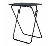 LOLAhome Mesa Plegable clásica de Madera para terraza Basic (Negro)