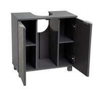 LOLAhome Mueble para Lavabo suspendido Gris con Textura de 60 cm