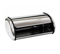 LOLAhome Panera de mesa clásica plateada de acero inoxidable para cocina de 42 cm