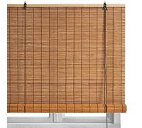 LOLAhome - Persiana Estor Enrollable de bambú Natural de Estilo rústico para Dar Sombra, protección Solar o escurecer Puertas o Ventanas (Natural Tostado, 90X180 CM)