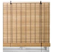 LOLAhome - Persiana Estor Enrollable de bambú Natural de Estilo rústico para Dar Sombra, protección Solar o escurecer Puertas o Ventanas (Natural, 90x180 cm)