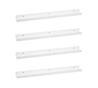 LOLAhome | Repisas de Pared | Balda Flotante Madera| Estante con Bordes | Estantería Estrecha para Cuadros Fotos y Decoración