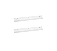 LOLAhome | Repisas de Pared | Balda Flotante Madera| Estante con Bordes | Estantería Estrecha para Cuadros Fotos y Decoración